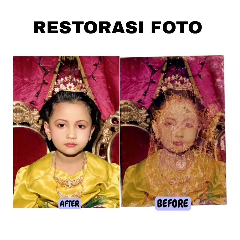 PROFESIONAL EDITING RESTORASI FOTO JADUL MENJADI BAGUS LAGI