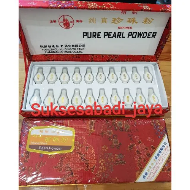 ORIGINAL 100% ZHEN ZHU FEN (PEARL POWDER BUBUK MUTIARA) ORIGINAL BPOM/ MASKER WAJAH ZHEN ZU FEN BUBUK MUTIARA