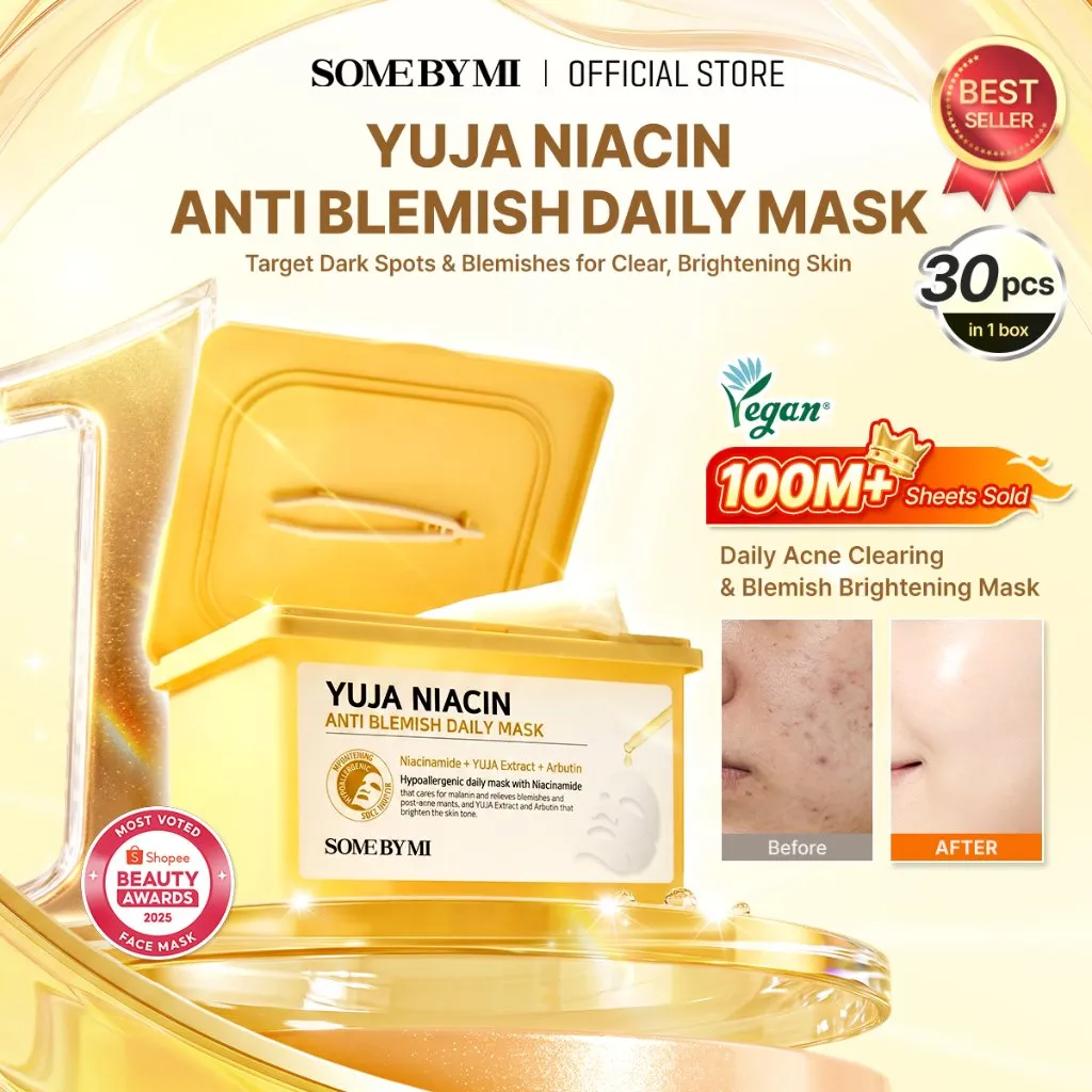 [BEST SELLING] SOME BY MI YUJA NIACIN ANTI-BLEMISH DAILY MASK 30 SHEETS
