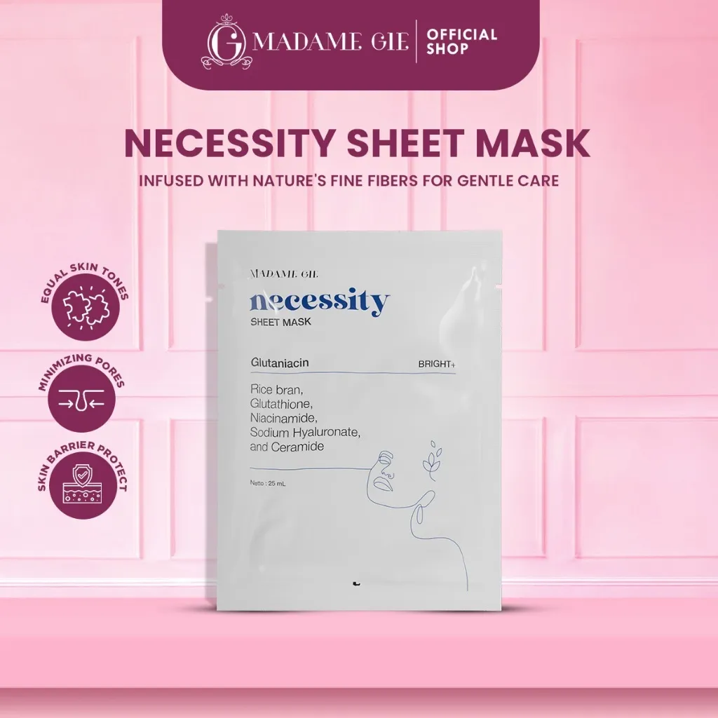 [BUNDLE ISI 7] Madame Gie Necessity Sheet Mask - Masker Perawatan Wajah