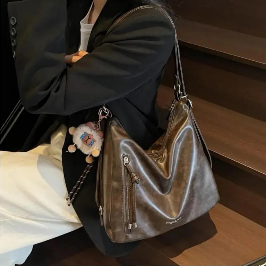 HT Tote bag vintage Tas Selempang Wanita fashion bag Tas multifungsi ransel