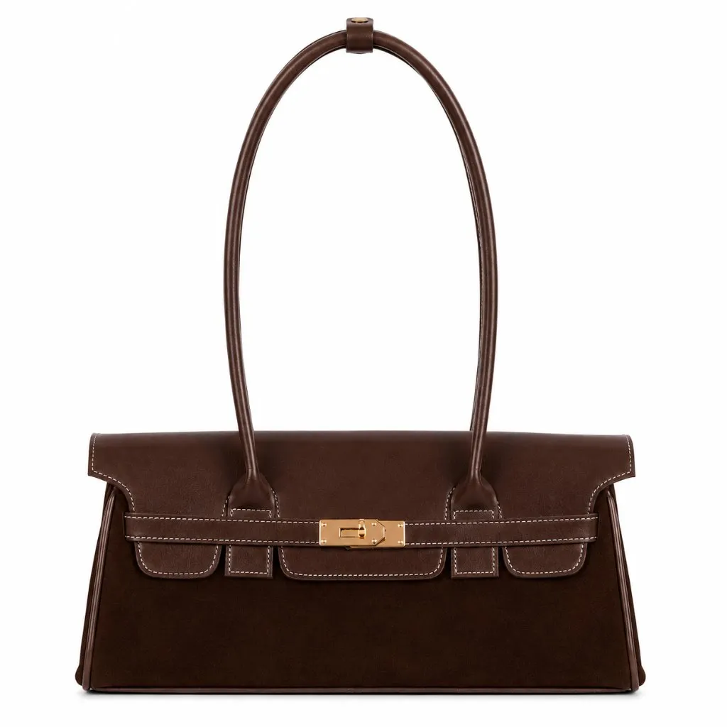 SweetSally - Sora Totebag Suede /Tas Wanita Bahan Kulit PU Glossy Premium