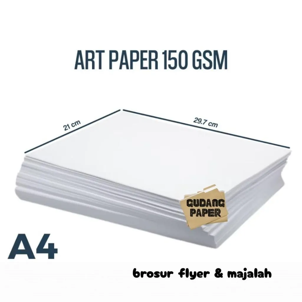 Kertas Art Paper A4 150 gsm isi 50 lembar / Kertas Art Paper 150 gsm A4