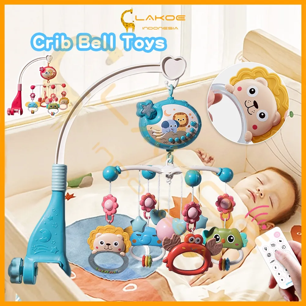 LAKOE Mainan Tidur Bayi Gantungan/Crib Bell Toys/Teether Bayi/Mainan Tidur Bayi / Kasur Mainan Bayi