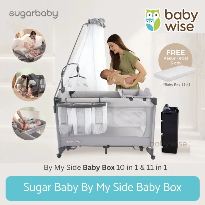 Sugar Baby By My Side Baby Box 10in1 | 11in1 - Ranjang Tempat Tidur Anak Bayi