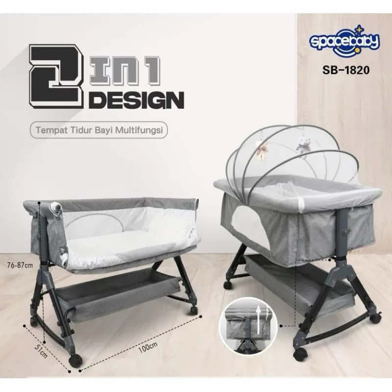 Baby Box SpaceBaby SB-1820, SB-1819, SB-1821 ( SB-1820 / Tempat Tidur Multifungsi / Kasur Anak)