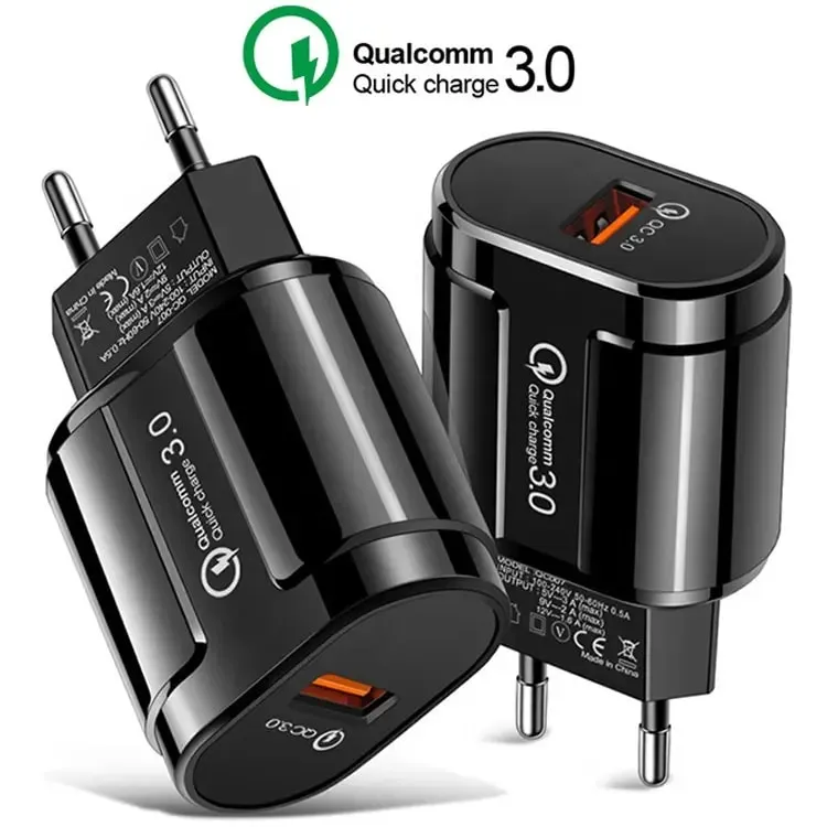 TAFFWARE Charger HP Quick Charge QC3.0 3A Cas Casan Fast Charging Adapter USB Port