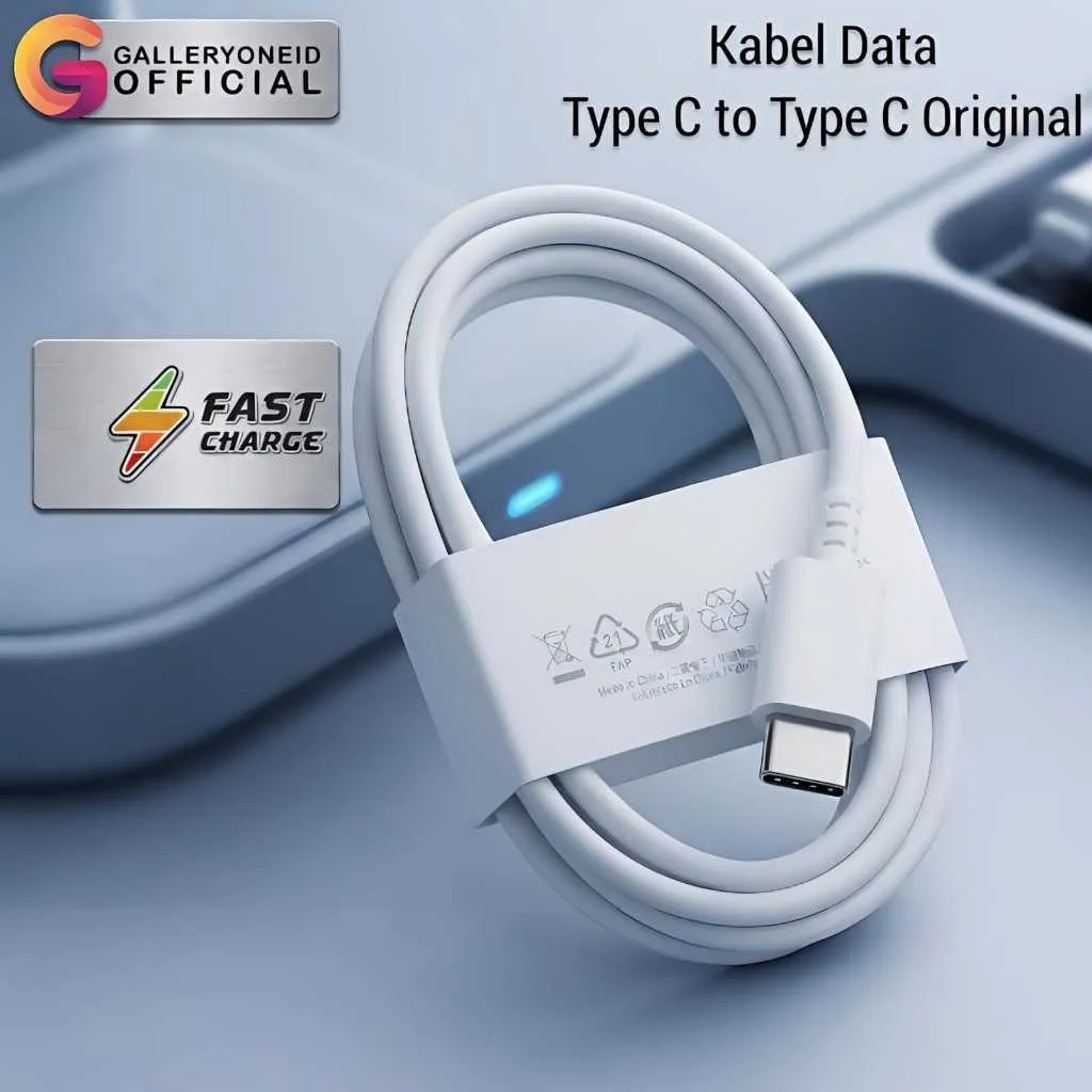Kabel Data Type C To C Samsung Original Fast Charging Cable Charger Handphone