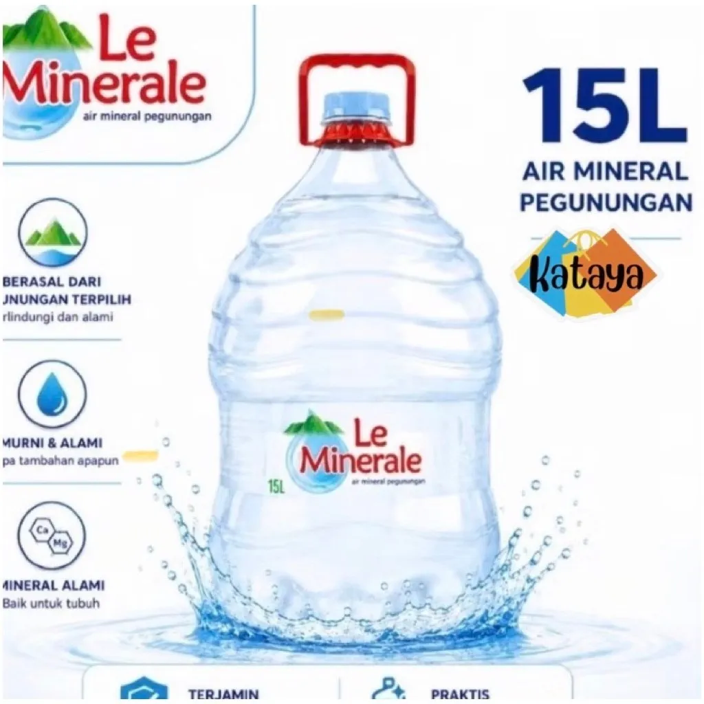 Free Ongkir - Le Minerale - Air Mineral Pegunungan 15L Galon