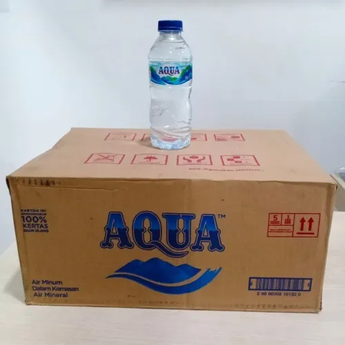 AIR MINERAL AQUA BOTOL 330ML DUS ISI 24 BOTOL