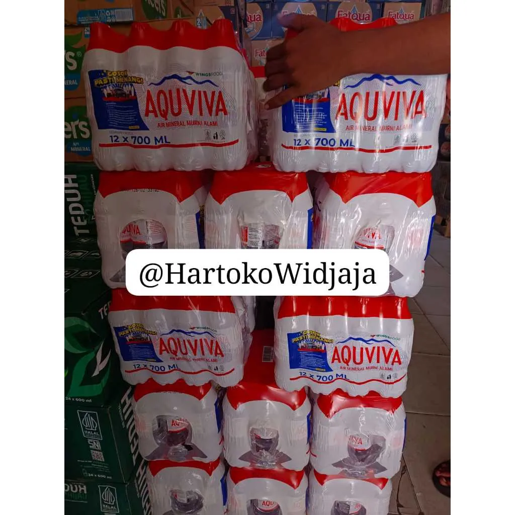 AIR MINERAL AQUVIVA 700ML DUS ISI 12 BOTOL