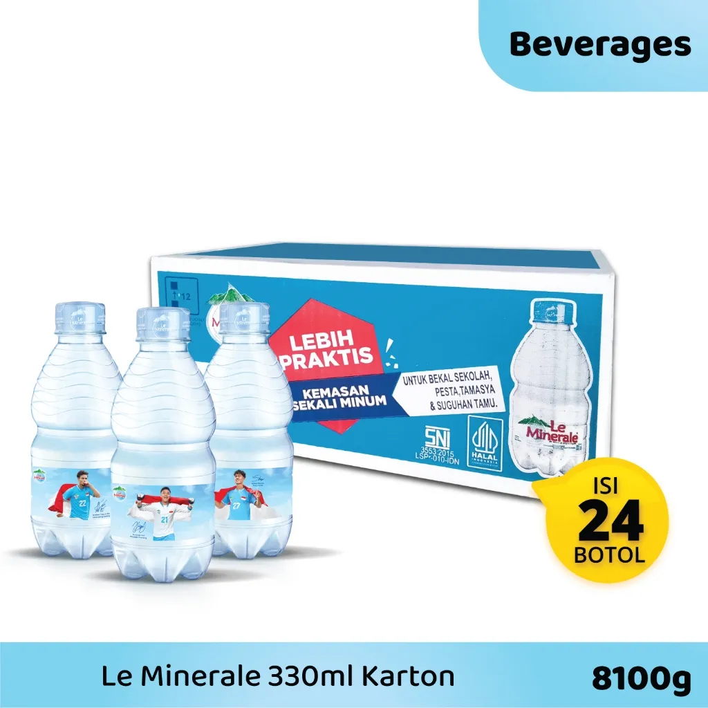 LE MINERALE Air Mineral Master Box [330 ml / 24 Botol]