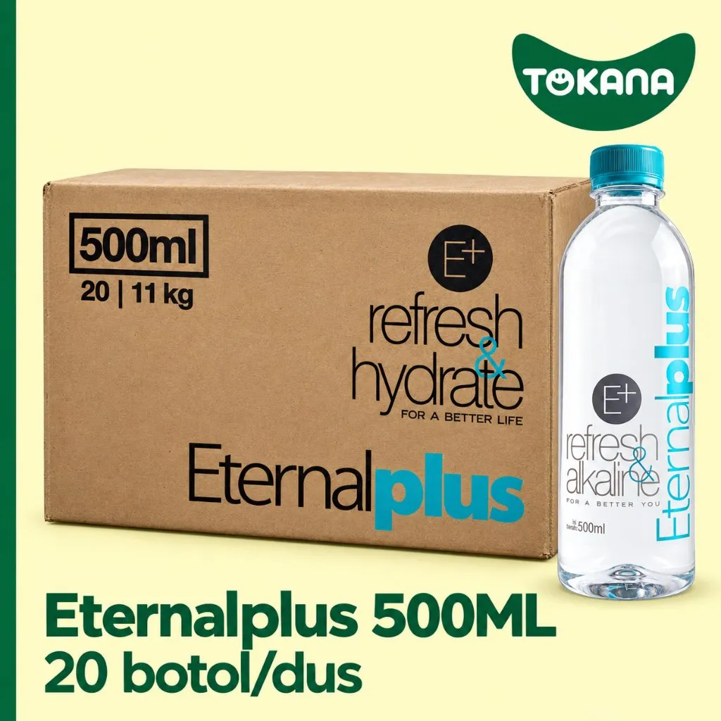 [Khusus Kurir Reguler] Eternal Plus (E+) - Air Mineral Dus 500 ML/250 ML/330 ML