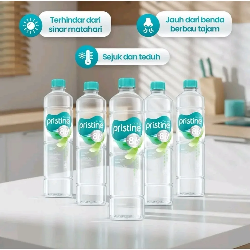 Pristine 400ml Ph 8+ 1 dus Isi 24 Botol