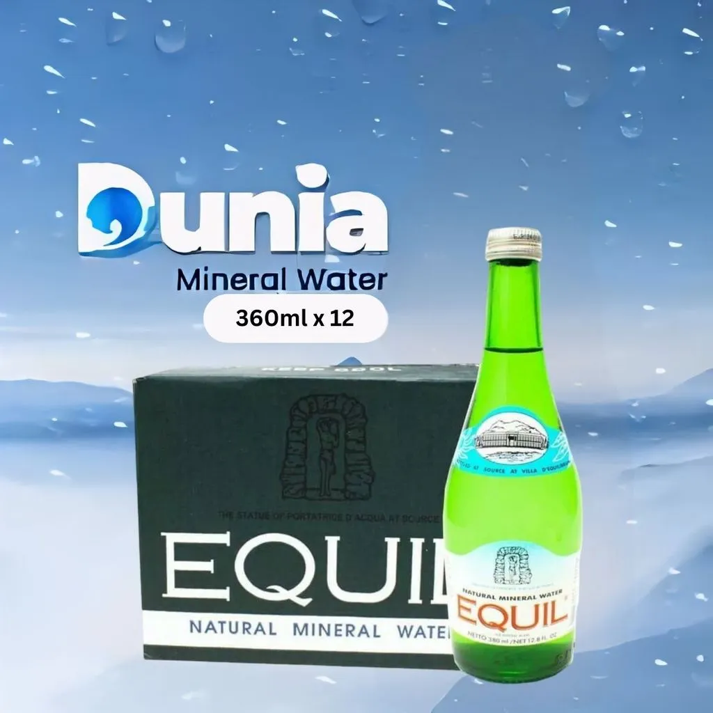 1 DUS Equil 380ml Still Natural Mineral Water [ 380ml All Variants ] Air Mineral