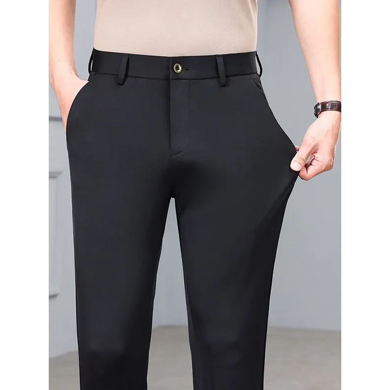 DISAI Celana Panjang Pria Formal Ankle Pants Slimfit  Kerja Kantor Elastis Berbahan Sutra Trousers