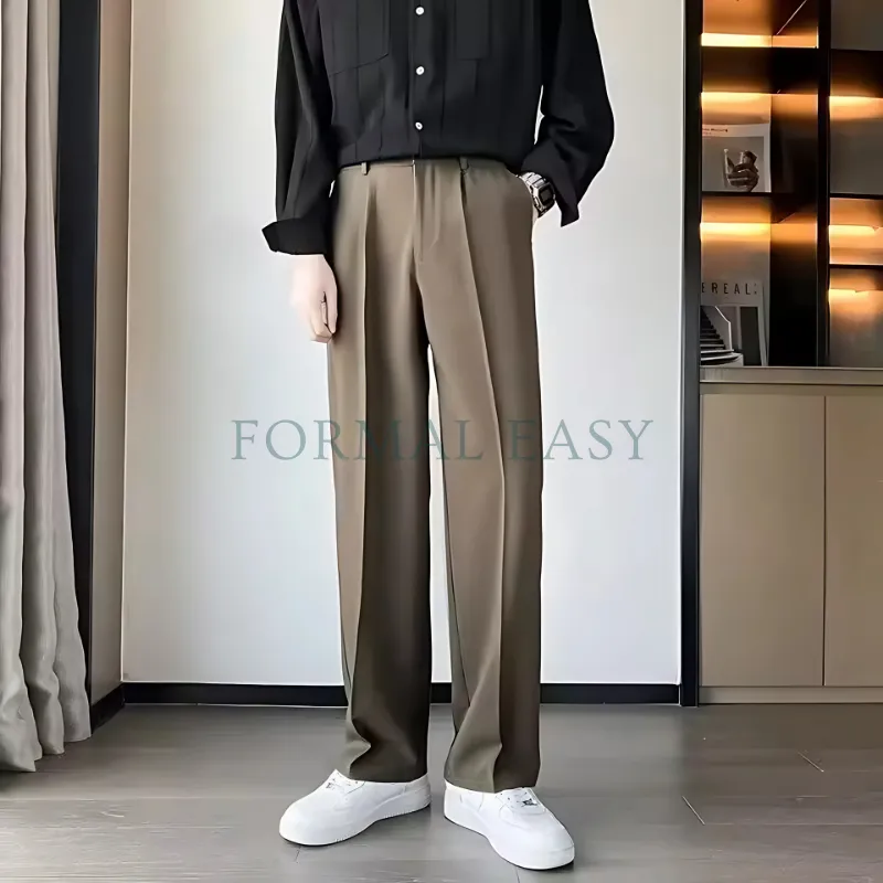 Formal Easy - Celana Pria Formal Loose Pants Wood High Quality