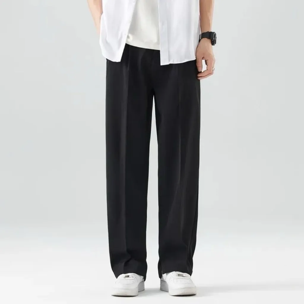 OSANAWEAR Celana Pria Formal Bahan Premium Black Loose Pants