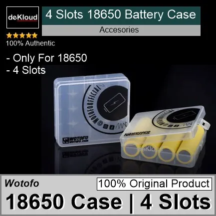Original Battery Case 18650 4 Slots | box kotak baterai storage tempat simpan batre holder wadah batre