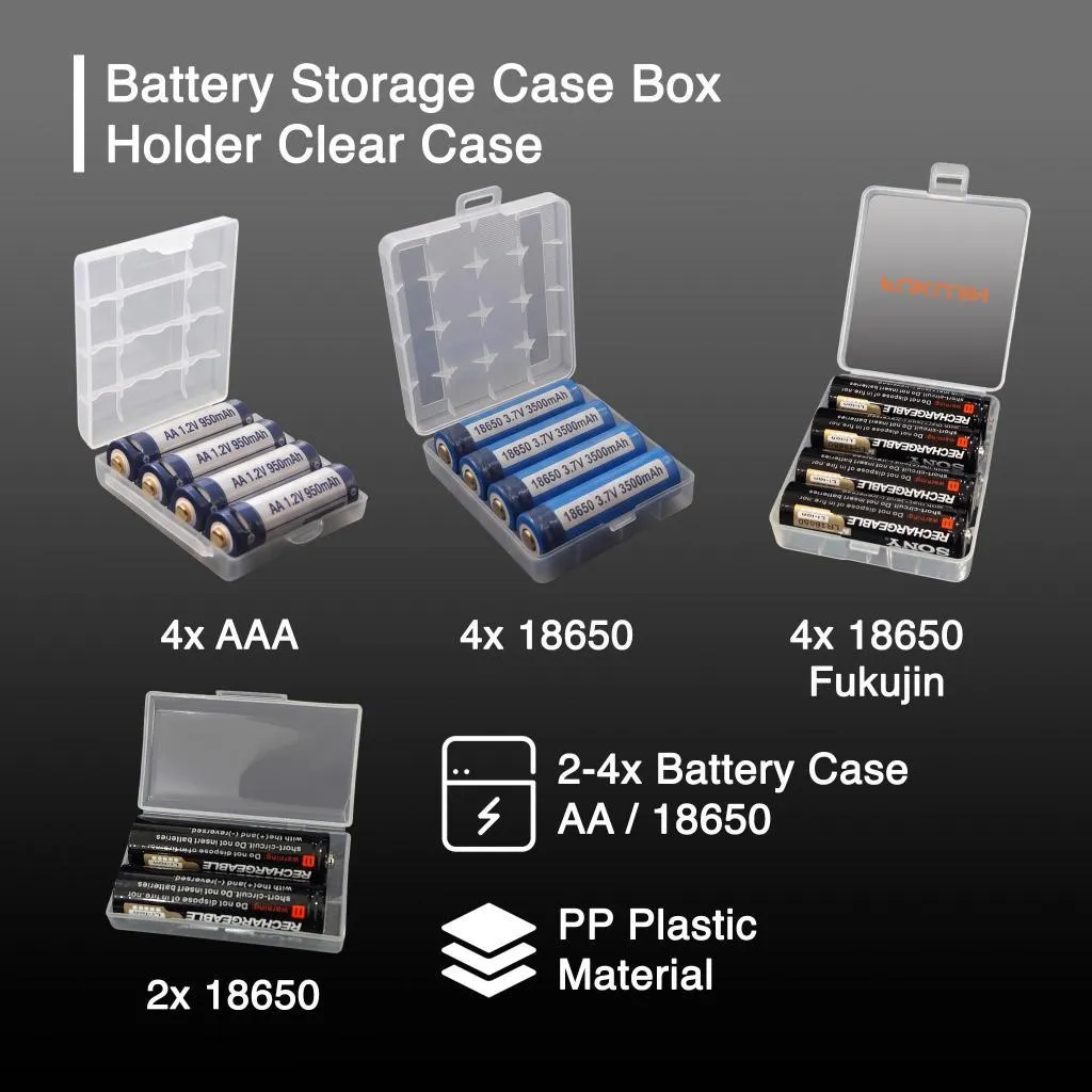 Case Battery Kotak Baterai Tempat Batre AA AAA 18650 16340 CR123A G1579
