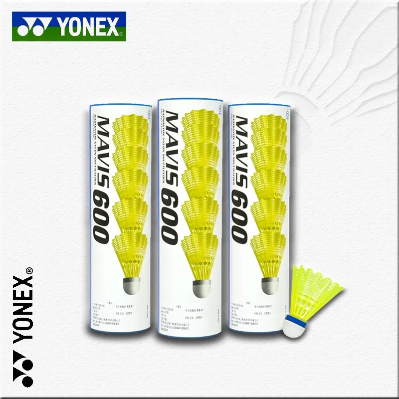 YONEX.ID Nylon YONEX Ball Shuttlecock MAVIS 600 Badminton Shuttlecock Play Stability Training Outside