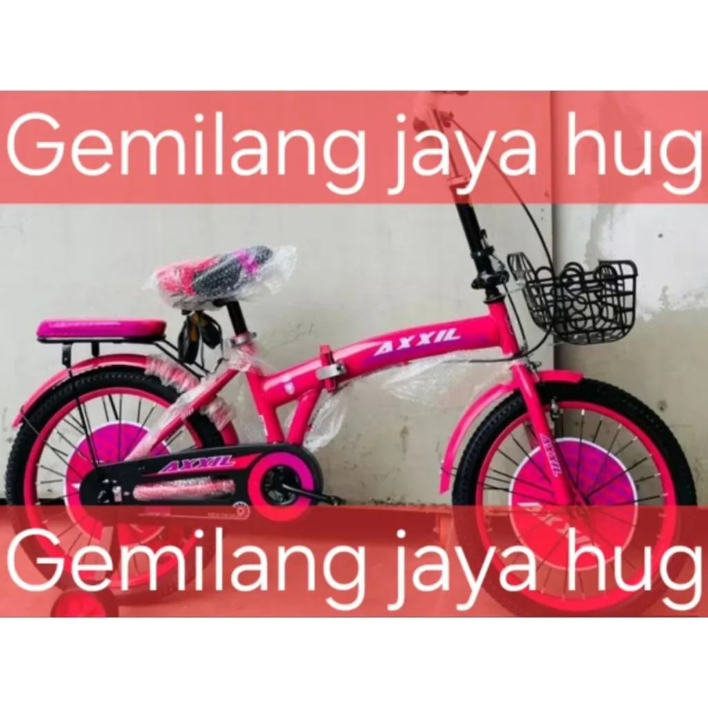 Sepeda Lipat Axxil 16" 18 inch Type 616 dan sepeda lipat 16/18inch velion,lipat evergreen girl 16inch