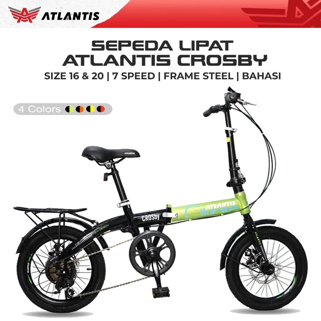 Sepeda Lipat / Sepeda Dewasa / Sepeda Atlantis Lipat Crosby 16-20 Inch Warna