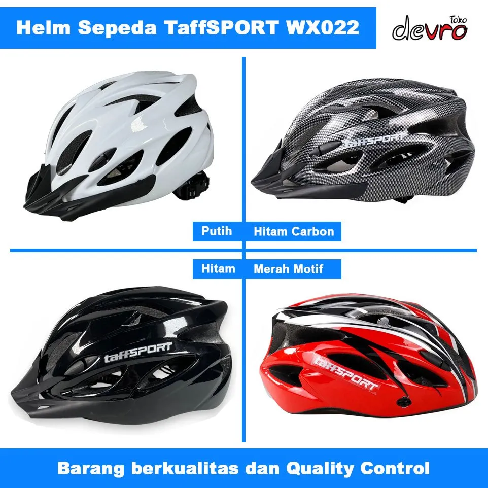 Helm Sepeda Bicycle Road Bike MTB Sepeda lipat Helmet EPS Foam PVC Shell 18 Air Vent - TaffSPORT WX022