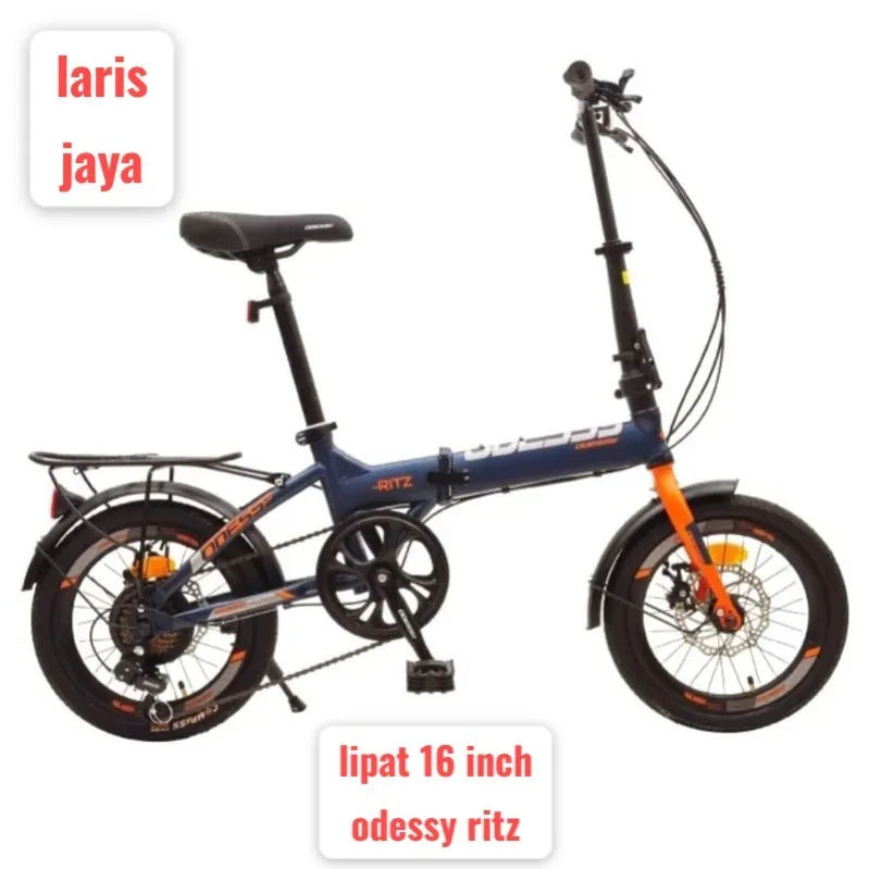 [ BONUS BELL ] Lipat 16 odessy ritz , sepeda lipat 16 inch odessy ritz , sepeda lipat folding 16 odessy ritz