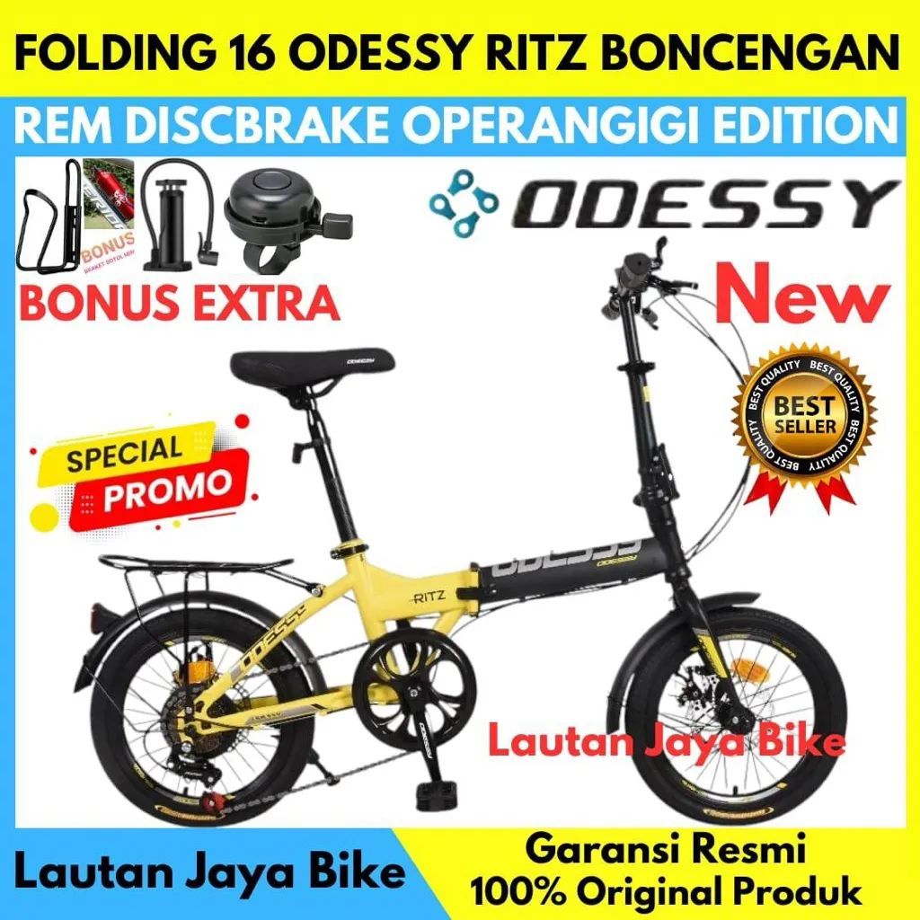 Sepeda Lipat 16 Odessy Ritz New Free Gift
