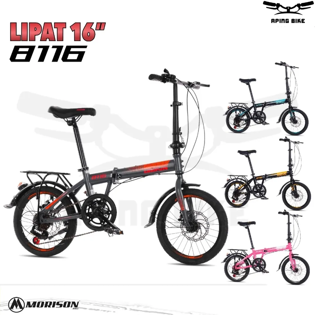 Sepeda Morison MS-8116 Sepeda Lipat Dewasa dan Anak Folding Bike