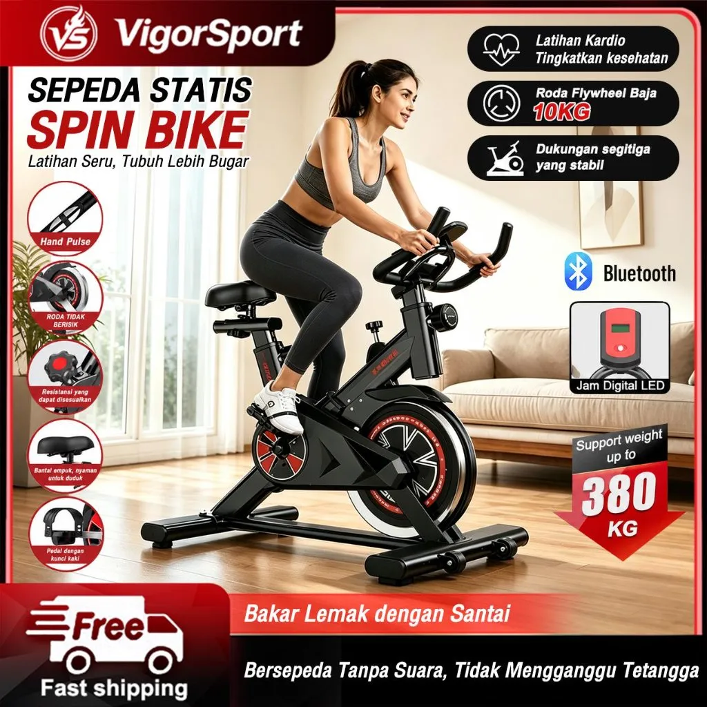 Spinning bike Sepeda statis peralatan fitness dalam ruangan yang sangat tenang / Alat Fitness Spinning Bike Sepeda Statis Sepeda Fitness