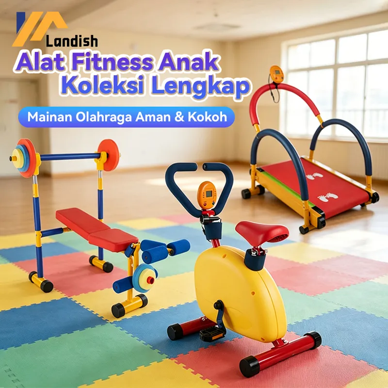 Alat Fitness Anak Gym Mainan Olahraga Anak - Sepeda Statis / Treadmill / Angkat Beban / Space Walker Nama