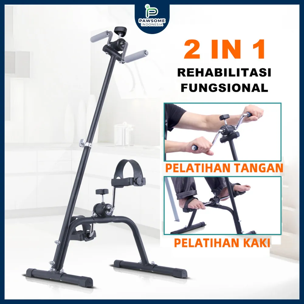 PS Sepeda Statis Olahraga Gym Fitness Terapi Kaki&Tangan Penderita Stroke