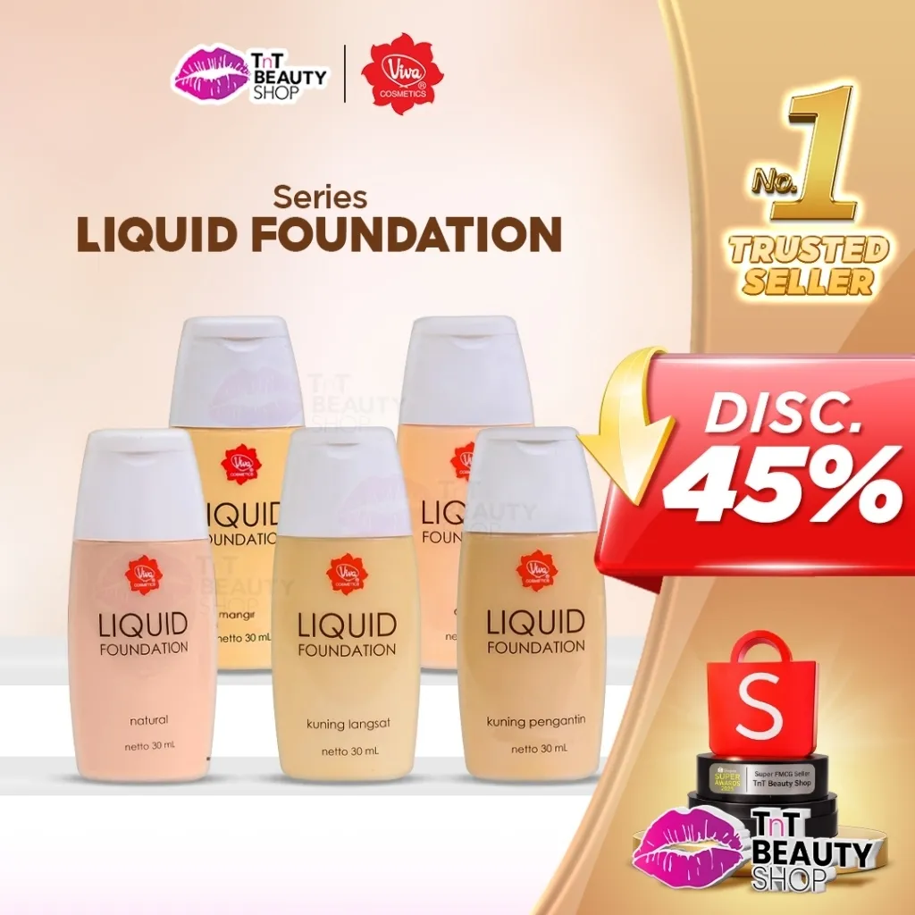 Viva Liquid Foundation 30mL | Foundation | Alas Bedak | TnT Beauty Shop