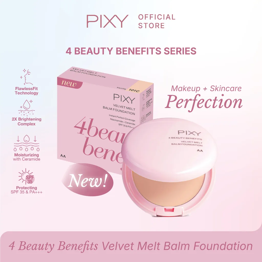 PIXY 4 Beauty Benefits Velvet Melt Balm Foundation