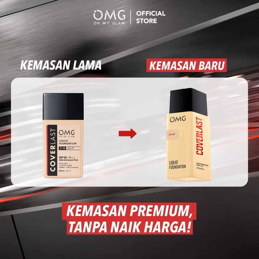 - GocetarKosmetik - OMG Oh My Glam Coverlast Liquid Foundation SPF 20