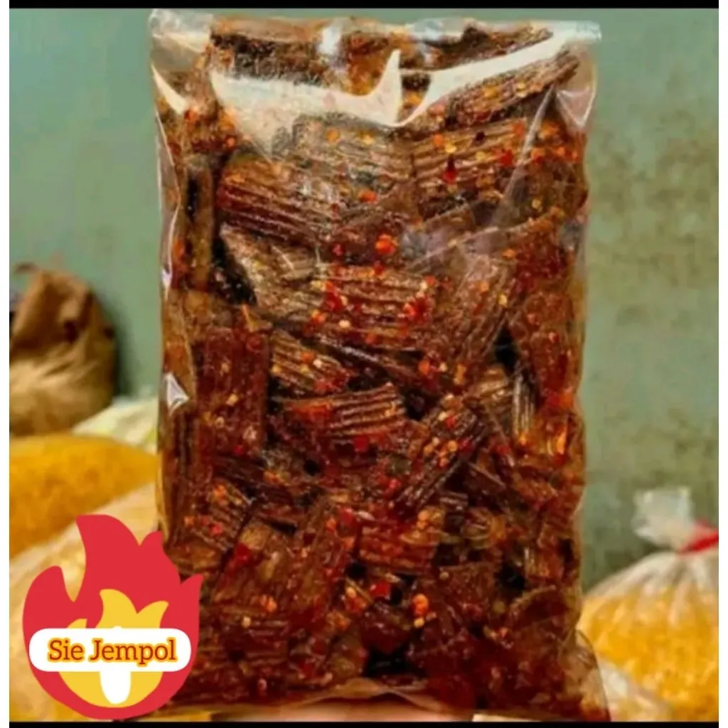 Seblak Kerupuk Jengkol Asbes Kemasan 1 Kg Extra Pedas Gurih Asin Camilan Murah
