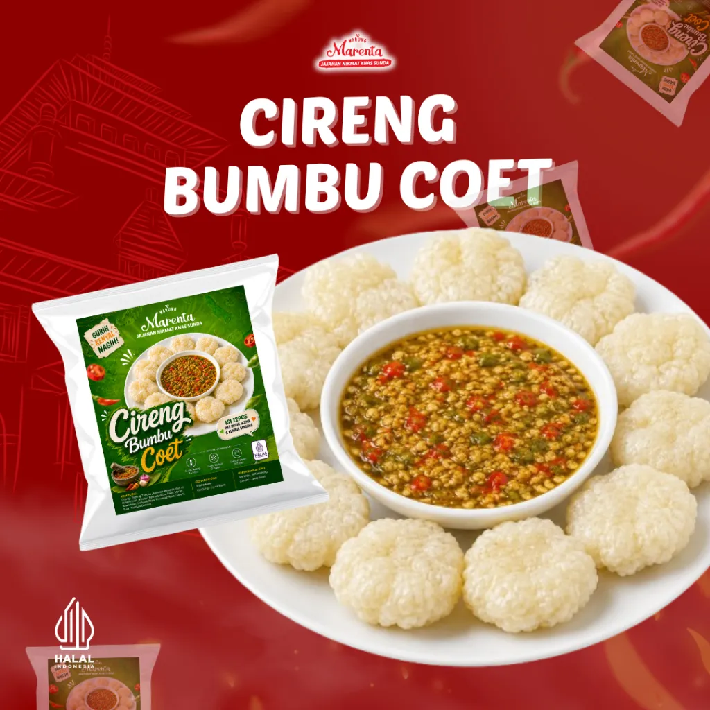 SOFT LAUNCHING] CIRENG BUMBU COET instan 200gr - makanan cemilan kekinian pedas gurih