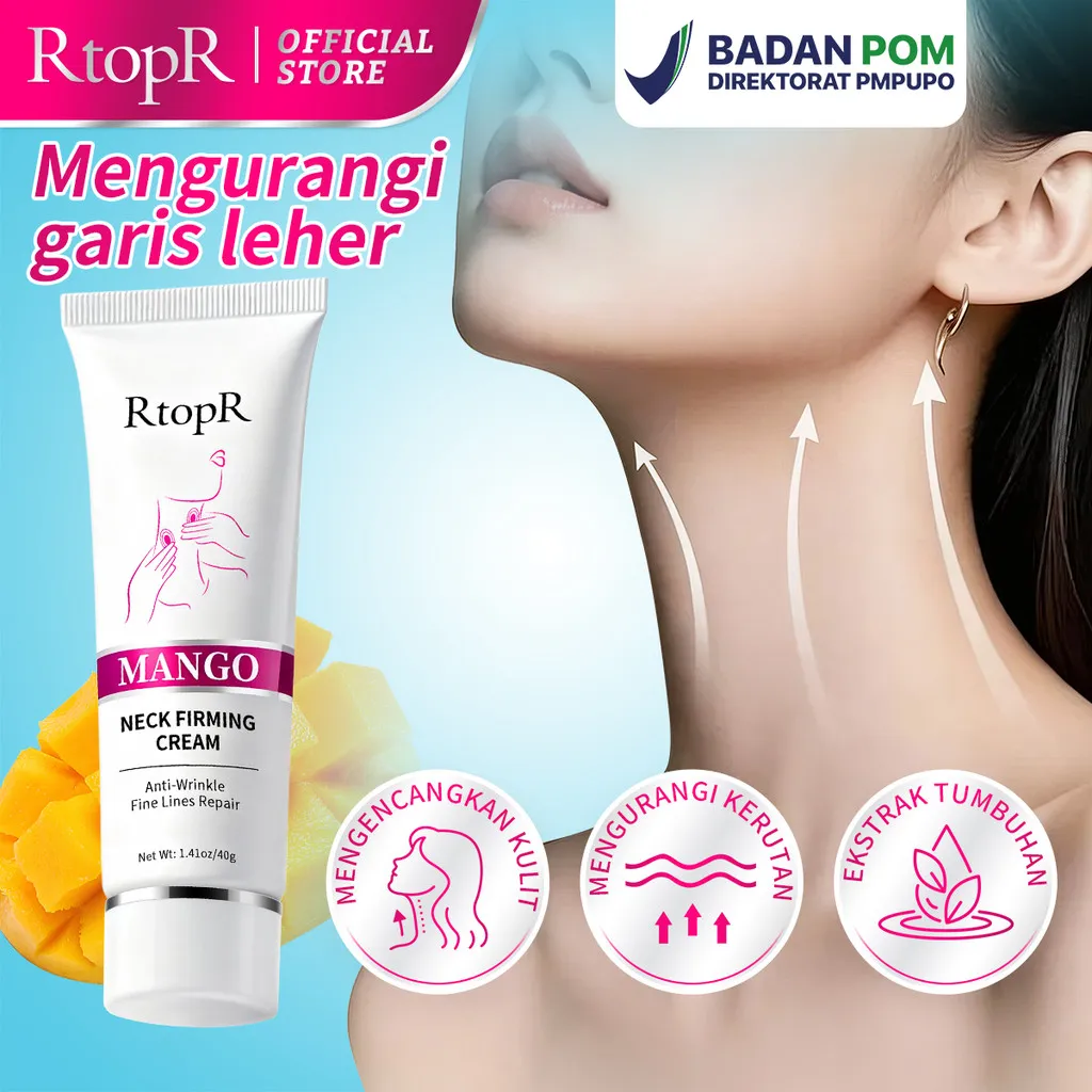 RtopR Leher Firming Peremajaan Krim Anti-Kerut Firming Krim Malam Pemutih Kulit Leher Ringan Kecantikan Leher Perawatan Neck Firming Rejuvenation Cream