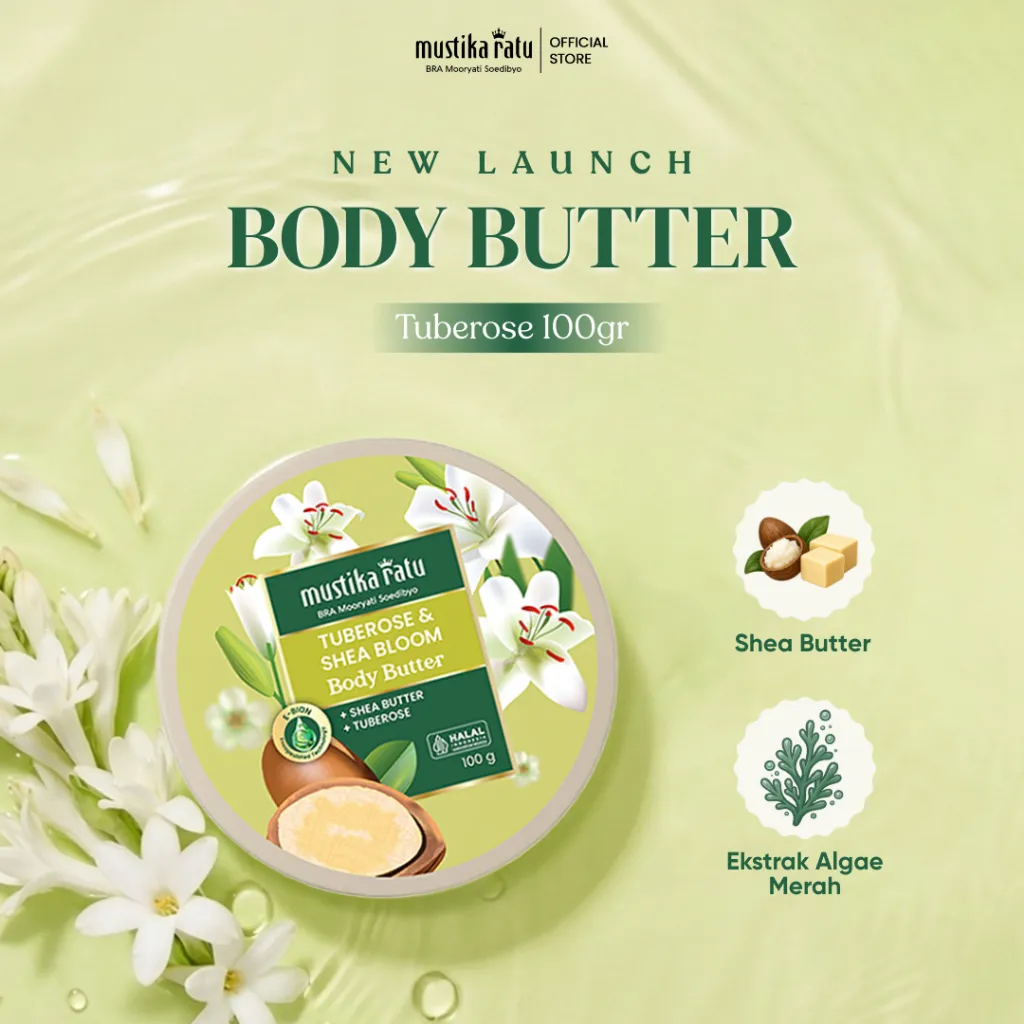 Mustika Ratu Body Butter Tuberose & Shea Butter 100 gr