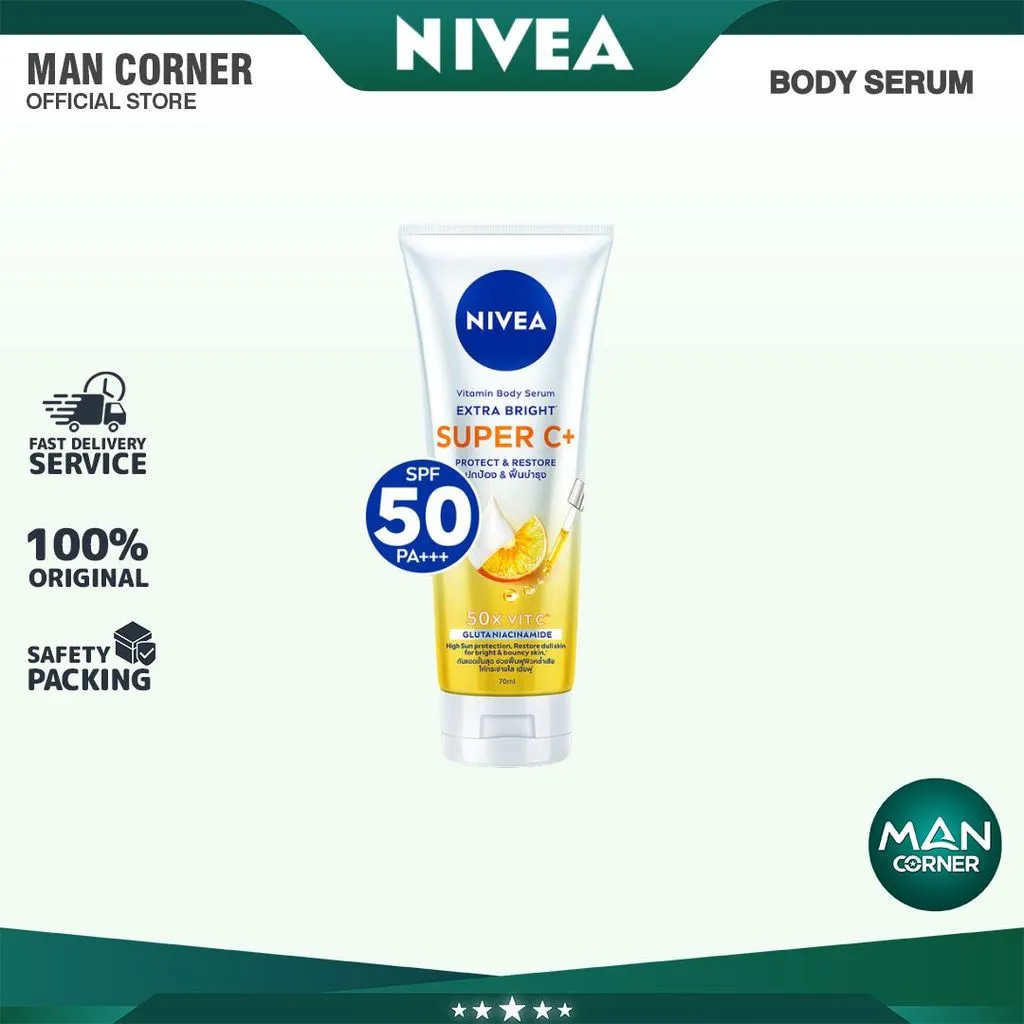 NIVEA Body Serum Extra Bright Super C+ SPF50+ PA+++ 70ml | Man Corner