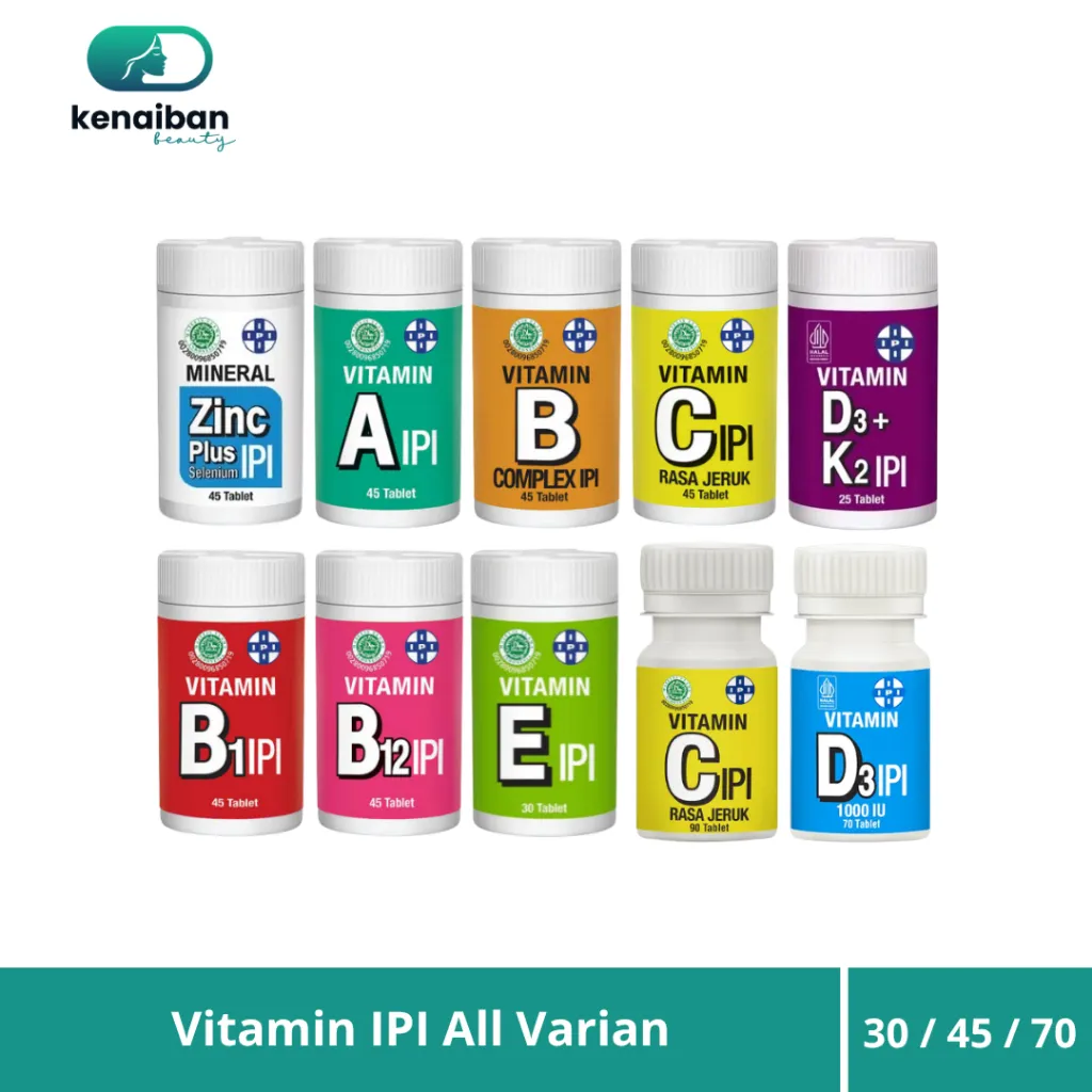 IPI Vitamin A B C D E & Mineral Zinc Plus