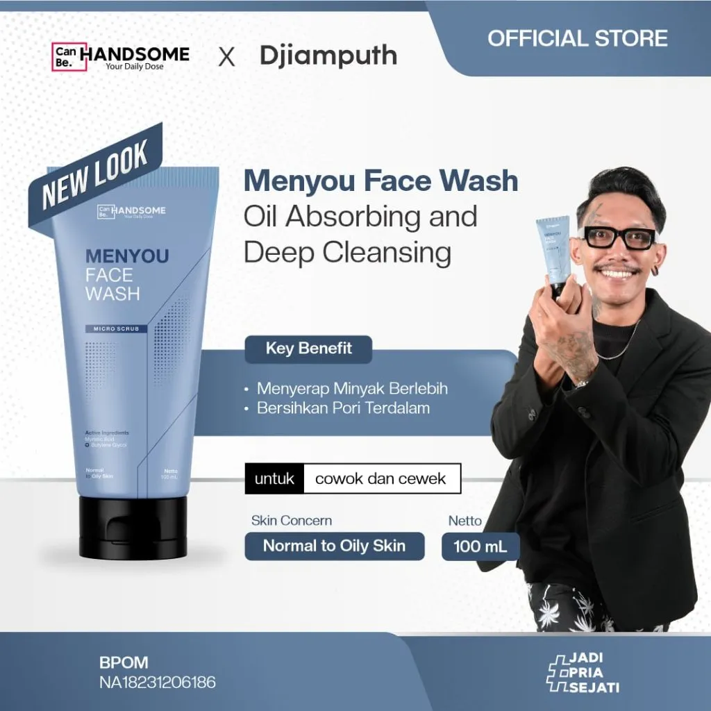 Menyou Facewash Micro Scrub [100ml] - Canbe Handsome