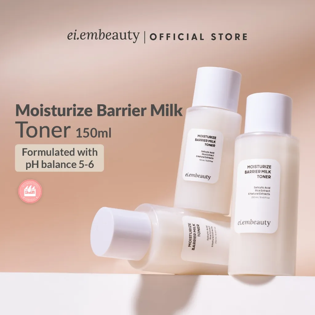 EIEM BEAUTY - Toner 150ml & 250ml Varian / Moisturize Barrier Milk Toner / Glowcolic Acid+ Toner (Formulated with pH balance 5-6)