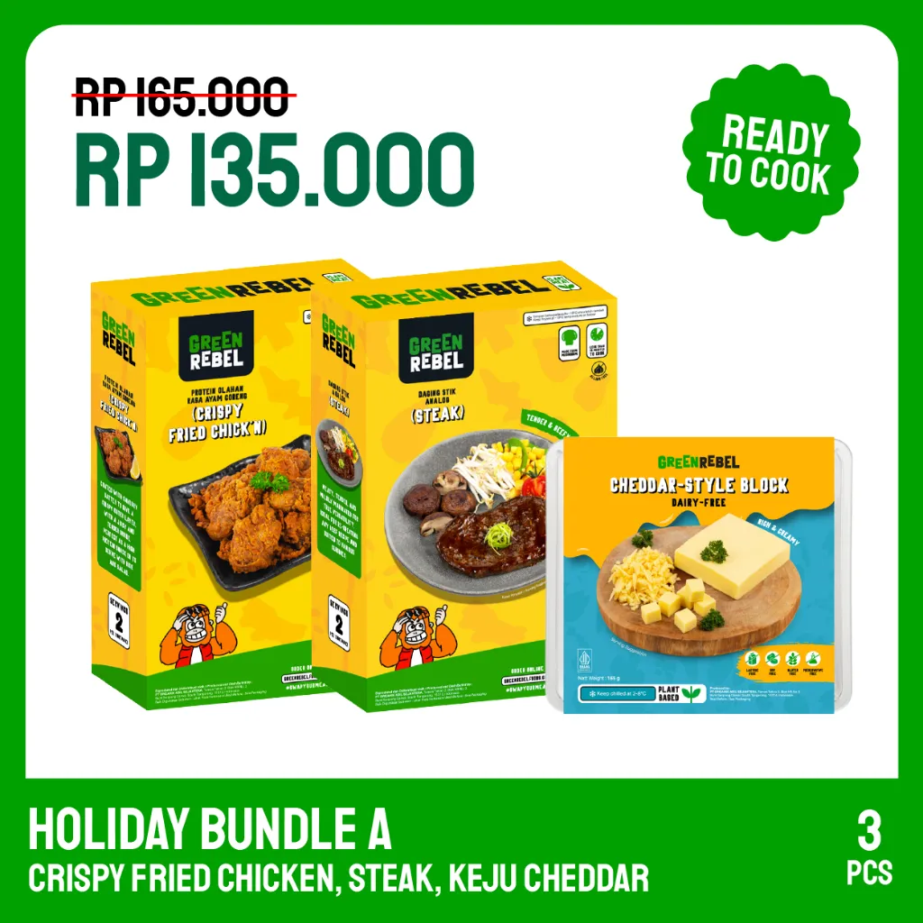 Holiday Bundle A (2 plant-based protein & 1 cheese)