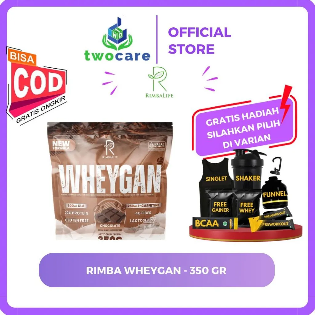 Rimbalife Rimba WheyGan Vegan Plant Based Protein 350gr