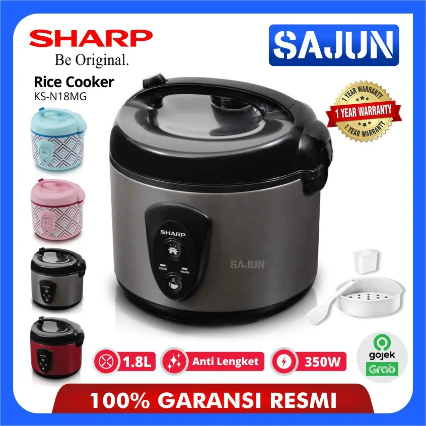 Sharp - Rice Cooker KSN18MG - Penanak Nasi Kapasitas 1.8 Liter KS-N18MG