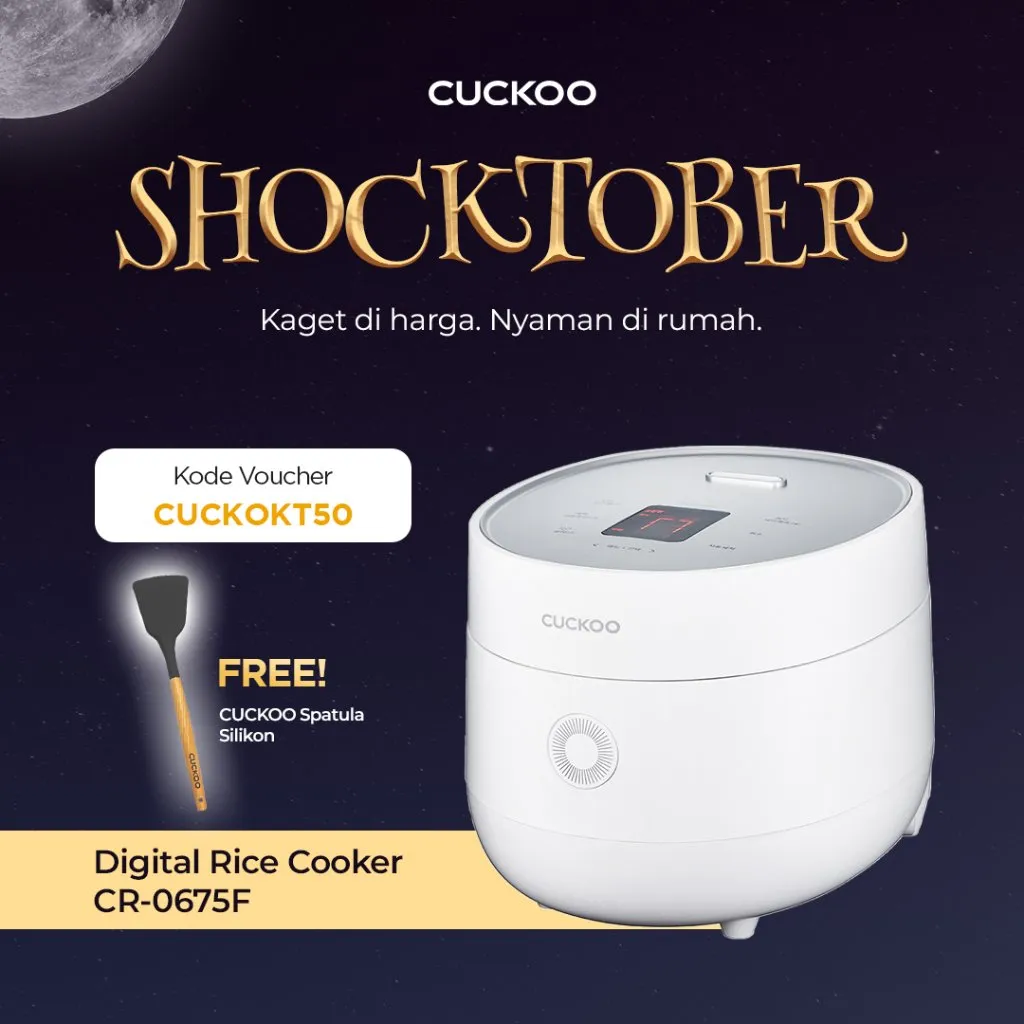 CUCKOO Digital Rice Cooker 1L CR-0675F Magic Com Penanak Nasi
