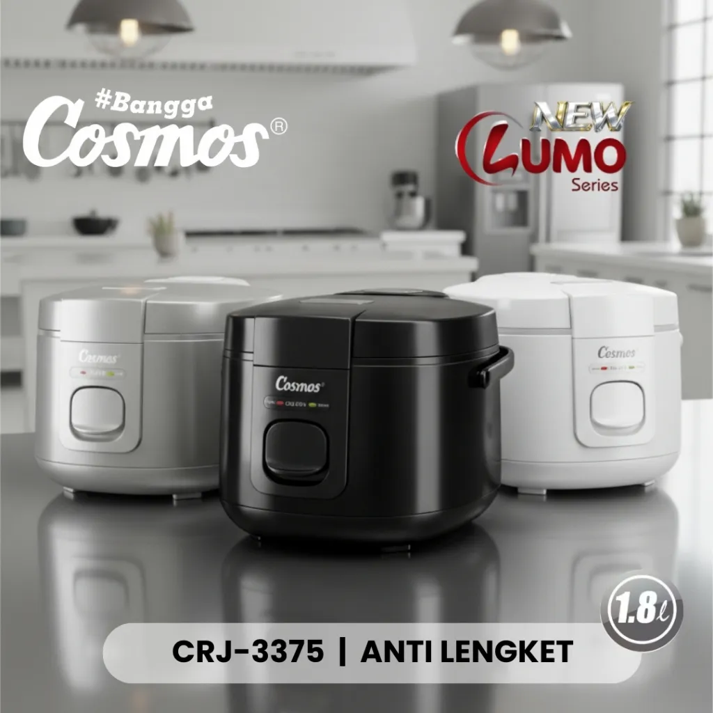 COSMOS Rice Cooker / Magic Com Anti Lengket CRJ 3375 / CRJ3375 / CRJ-3375 [1.8 Liter]
